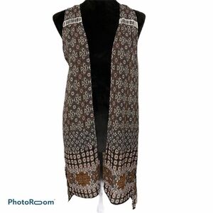 𝅺love on tap floral long duster medallion size small
